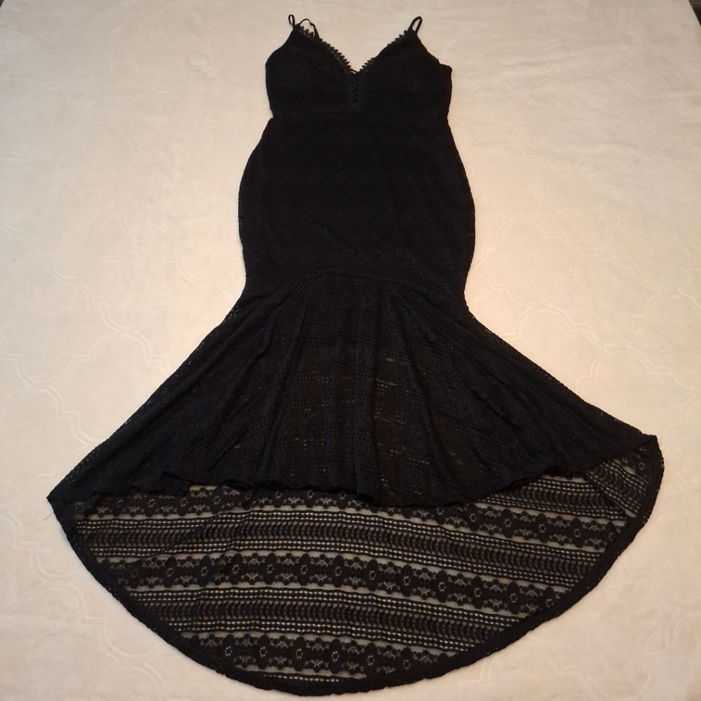 Elegant Black Lace Dress